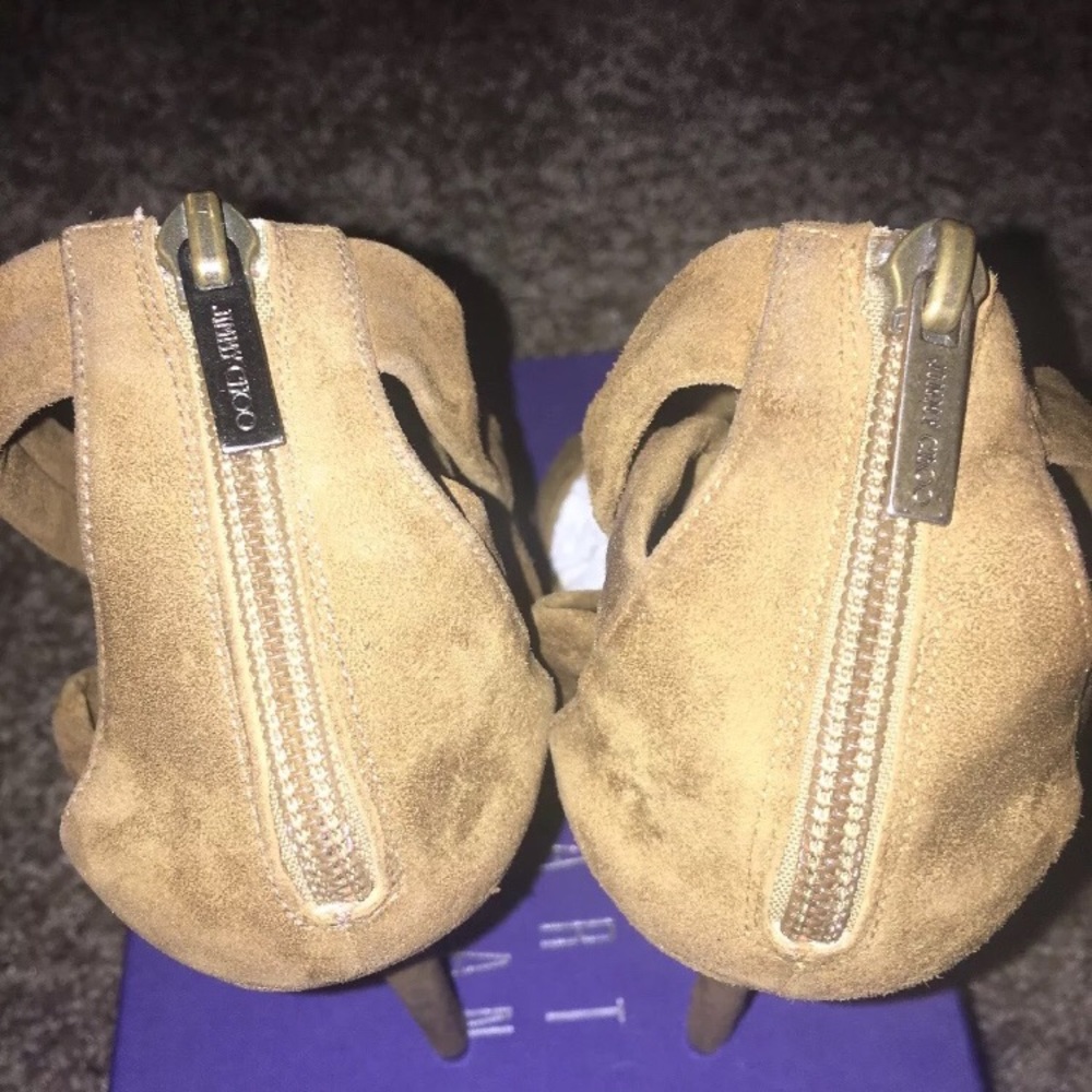 💯 Auth BNWT Jimmy Choo Kemble Sue Knotted Heels - Picture 5 of 8